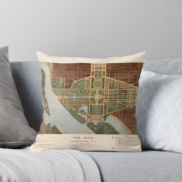 Item preview, The Mall, mapa de Washington D.C. (1915) designed and sold by allhistory.