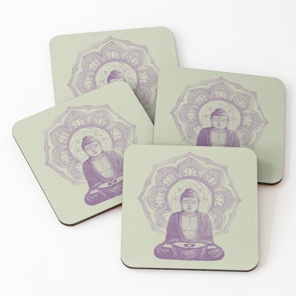 Item preview, Buddha Padma Watercolor - Tea + Plum designed and sold by Irene Estelle.