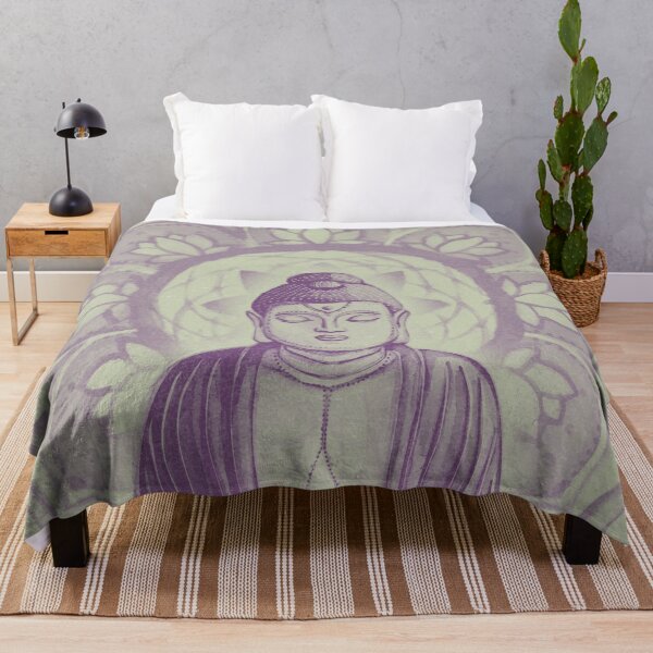 Item preview, Buddha Padma Watercolor - Tea + Plum designed and sold by Irene Estelle.