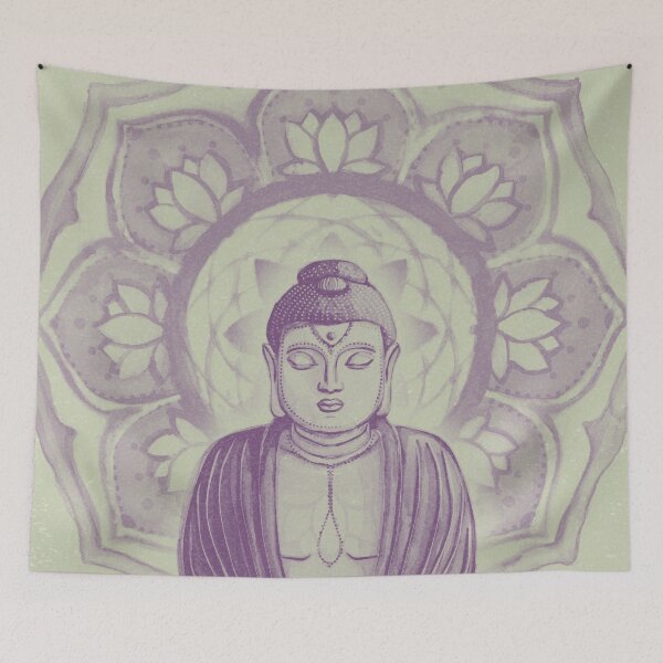 Item preview, Buddha Padma Watercolor - Tea + Plum designed and sold by Irene Estelle.
