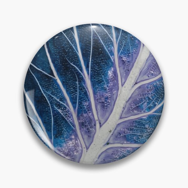 Item preview, Blue Purple Abstract Leaf Vein Texture Macro Art designed and sold by RidaSalArt.