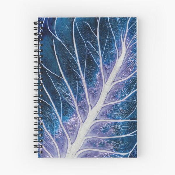 Item preview, Blue Purple Abstract Leaf Vein Texture Macro Art designed and sold by RidaSalArt.