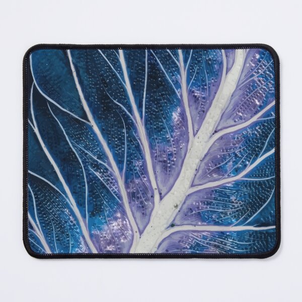 Item preview, Blue Purple Abstract Leaf Vein Texture Macro Art designed and sold by RidaSalArt.