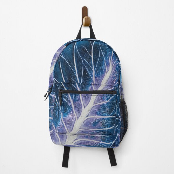 Item preview, Blue Purple Abstract Leaf Vein Texture Macro Art designed and sold by RidaSalArt.