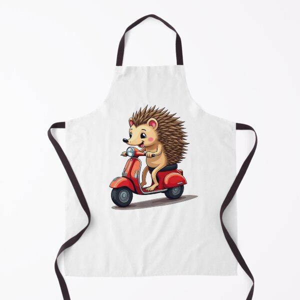 Item preview, Cute Hedgehog Riding Scooter | Funny Animal Vespa Cartoon Gift designed and sold by DesignsByDessie.