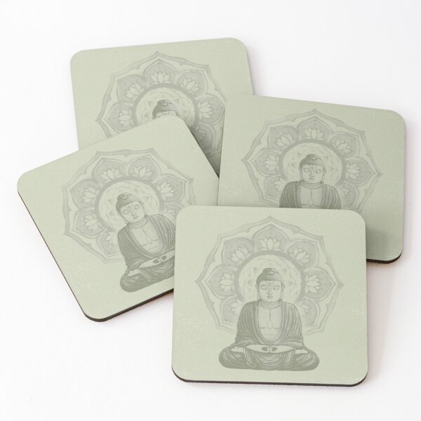 Item preview, Buddha Padma Watercolor - Tea + Sage designed and sold by Irene Estelle.