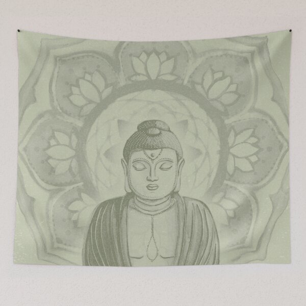 Item preview, Buddha Padma Watercolor - Tea + Sage designed and sold by Irene Estelle.