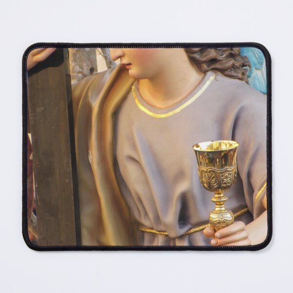 Item preview, Close-Up Of Religious Angel Statue Holding Golden Chalice During Holy Week Procession designed and sold by Nmallia.