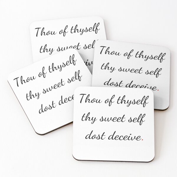 Item preview, "Thou of thyself thy sweet self dost deceive" - handwriting black designed and sold by ariksworld.