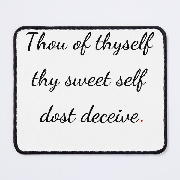 Item preview, "Thou of thyself thy sweet self dost deceive" - handwriting black designed and sold by ariksworld.