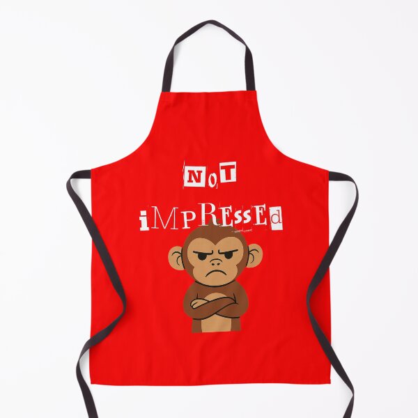 Item preview, Not Impressed - grumpy monkey designed and sold by TeeHeeRiot.
