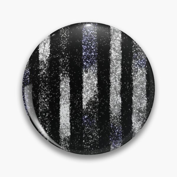Item preview, Black Silver Glitter Vertical Stripes designed and sold by bubblegoth.