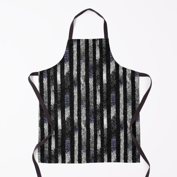 Item preview, Black Silver Glitter Vertical Stripes designed and sold by bubblegoth.