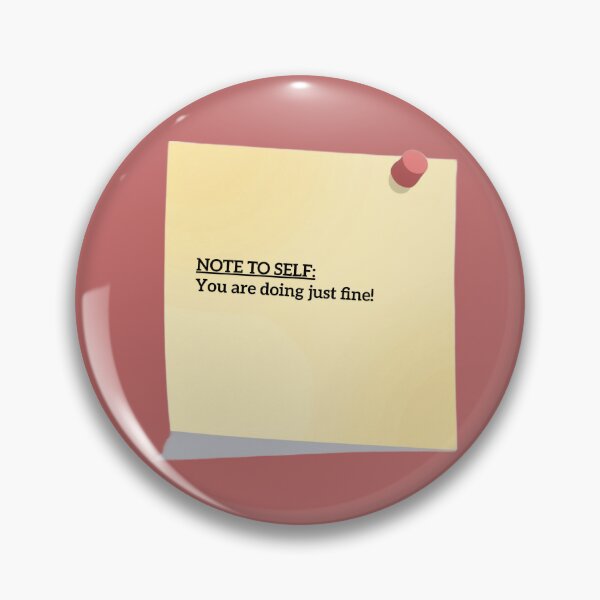 Item preview, Note to Self: You Are Doing Just Fine – Motivational Reminder Typography Design designed and sold by Artsy Corner.