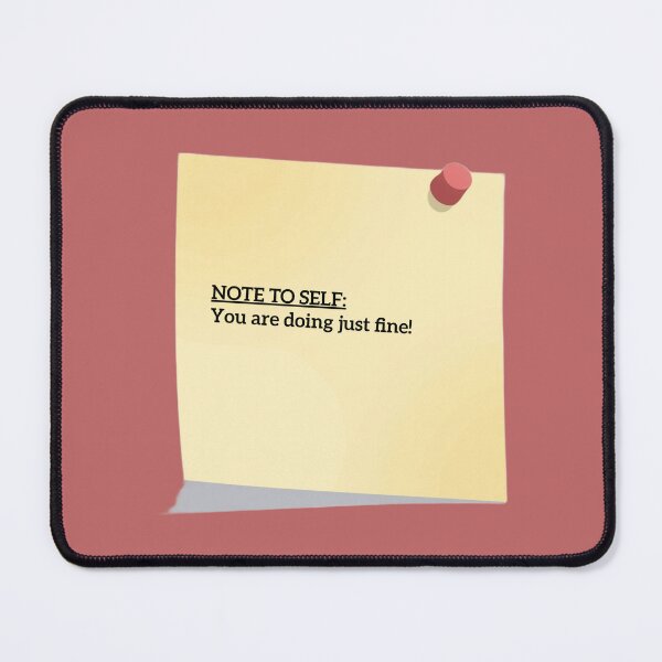 Item preview, Note to Self: You Are Doing Just Fine – Motivational Reminder Typography Design designed and sold by Artsy Corner.