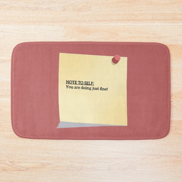 Item preview, Note to Self: You Are Doing Just Fine – Motivational Reminder Typography Design designed and sold by Artsy Corner.
