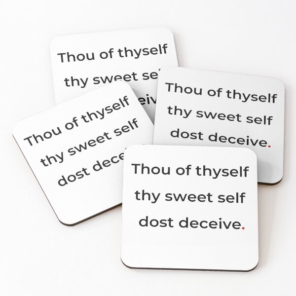 Item preview, "Thou of thyself thy sweet self dost deceive" - print black designed and sold by ariksworld.