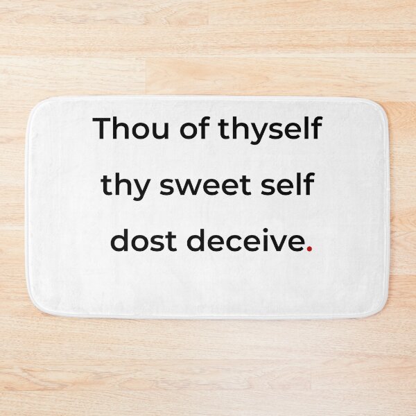 Item preview, "Thou of thyself thy sweet self dost deceive" - print black designed and sold by ariksworld.
