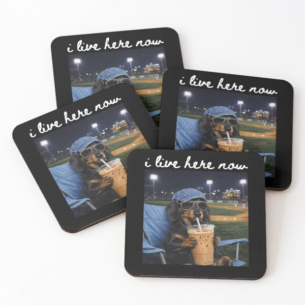 Item preview, Funny Dachshund Baseball Iced Coffee Art designed and sold by margamPagenberg.