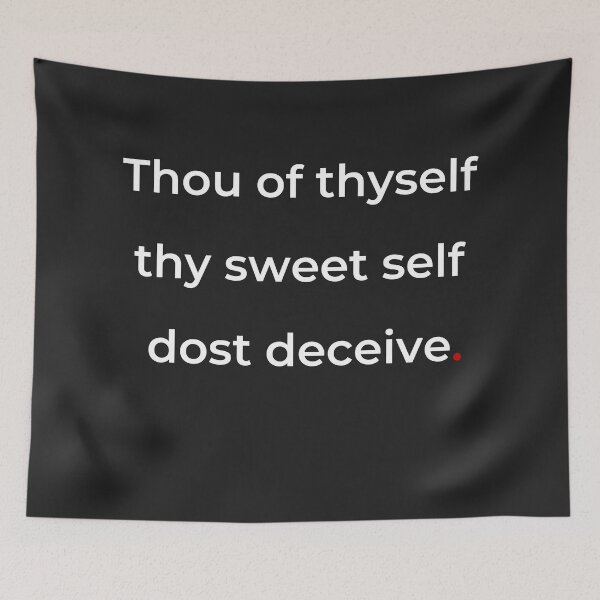 Item preview, "Thou of thyself thy sweet self dost deceive" - print white designed and sold by ariksworld.