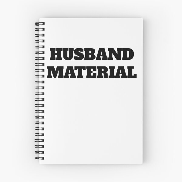 Item preview, HUSBAND MATERIAL bold black text  designed and sold by TeeHeeRiot.