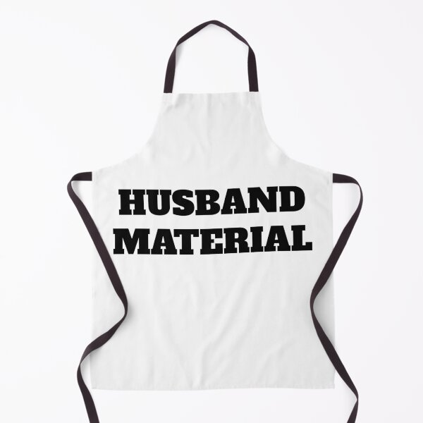 Item preview, HUSBAND MATERIAL bold black text designed and sold by TeeHeeRiot.