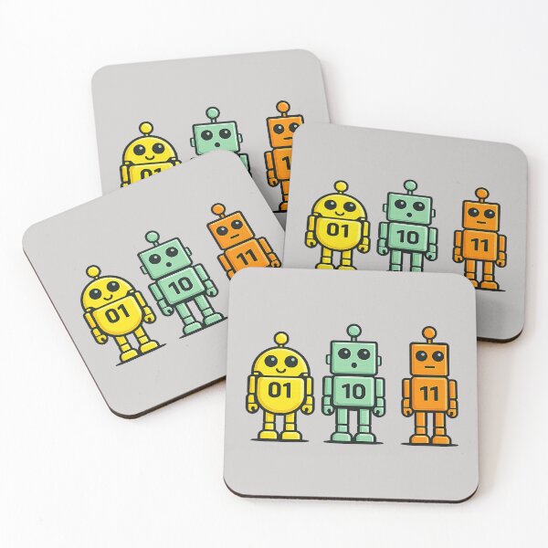 Item preview, 01 10 11 Robot Funny Binary Code Robots 01 10 11 Programmer designed and sold by TESTTES.