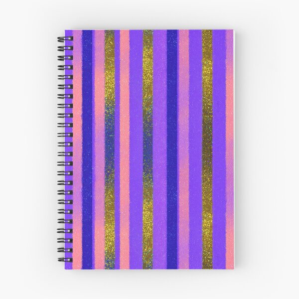 Item preview, Purple Gold Glitter Vertical Stripe Pattern designed and sold by bubblegoth.