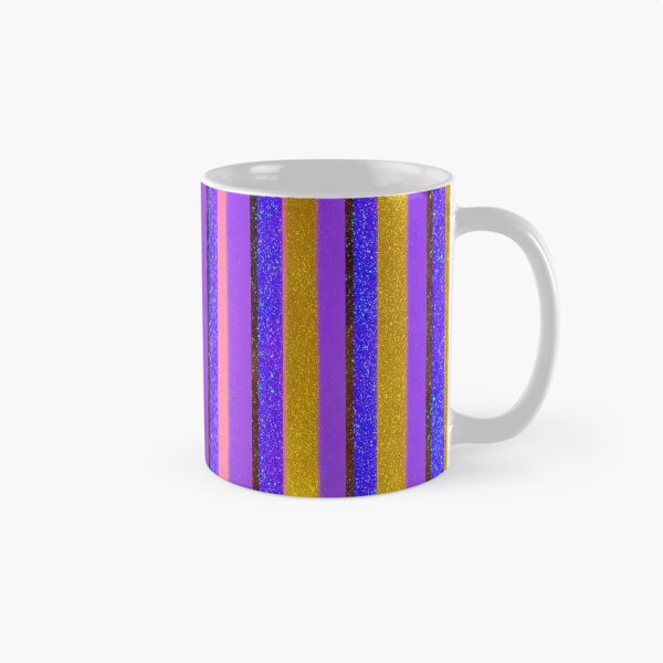 Item preview, Purple Blue Glitter Vertical Stripes designed and sold by bubblegoth.