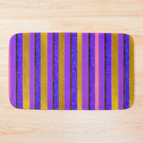Item preview, Purple Blue Glitter Vertical Stripes designed and sold by bubblegoth.