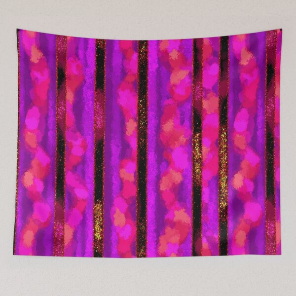 Item preview, Pink Purple Glitter Stripe Pattern designed and sold by bubblegoth.