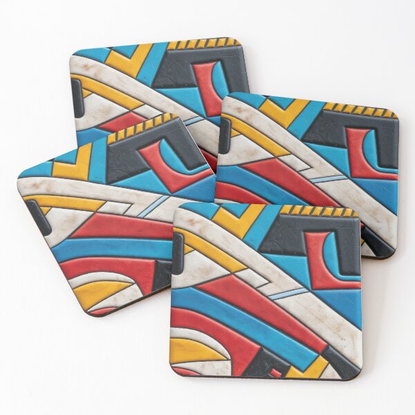 Item preview, Bold Bauhaus Geometric Abstract Pattern designed and sold by RidaSalArt.