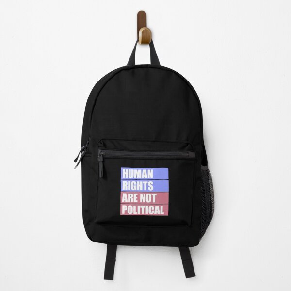 Item preview, Human Rights Are Not Political Statement Quote Logo designed and sold by shirt-o-mat.
