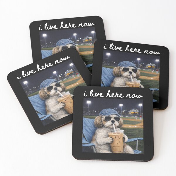 Item preview, Funny Shih Tzu Baseball Iced Coffee Art designed and sold by margamPagenberg.