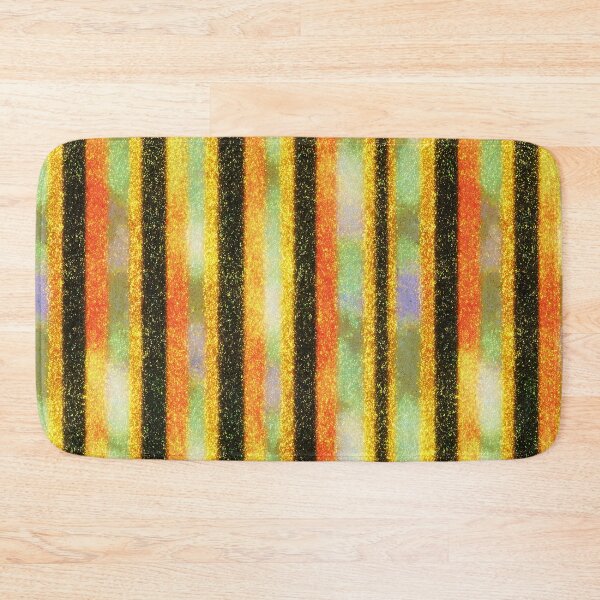 Item preview, Gold Orange Glitter Stripes designed and sold by bubblegoth.