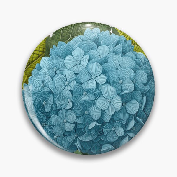 Item preview, Blue Hydrangea Botanical Collage – Elegant Garden Floral Art designed and sold by Angellacelin.
