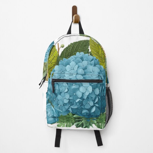 Item preview, Blue Hydrangea Botanical Collage – Elegant Garden Floral Art designed and sold by Angellacelin.