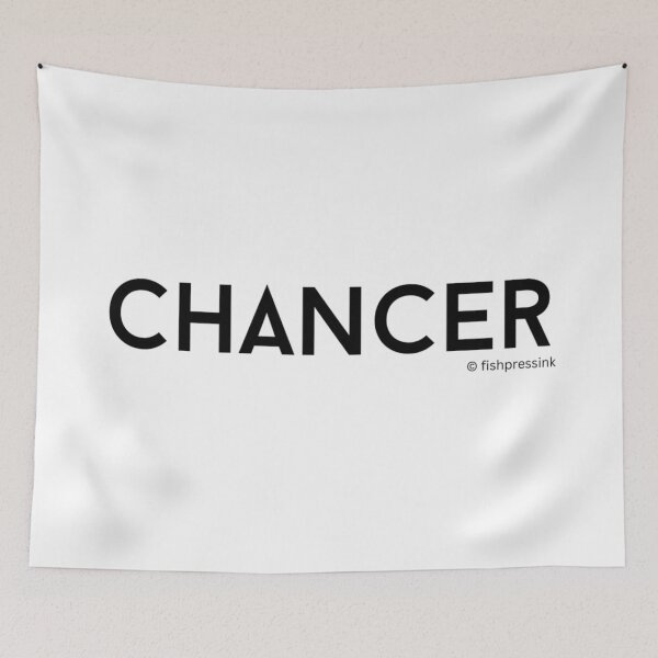 Item preview, Chancer v2 – Minimalist Black & White Text Design designed and sold by fishpressink.