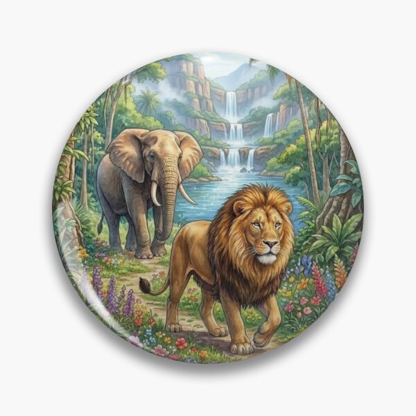 Item preview, lions and elephants designed and sold by PP&RAINBOW SHOP.