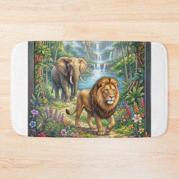 Item preview, lions and elephants designed and sold by PP&RAINBOW SHOP.