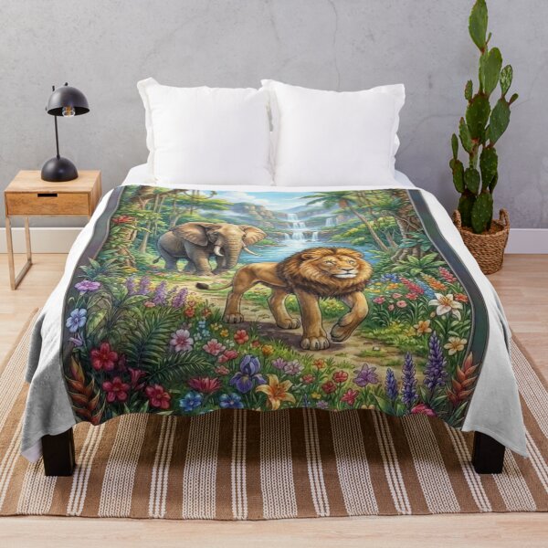 Item preview, lions and elephants designed and sold by PP&RAINBOW SHOP.
