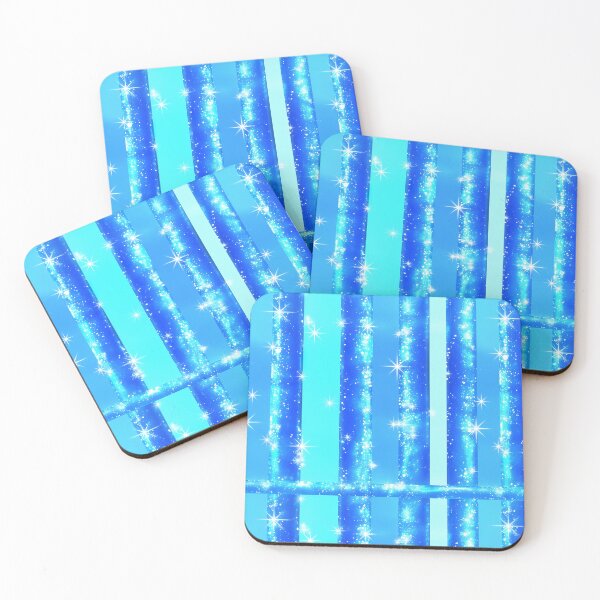 Item preview, Blue Sparkle Stripe Pattern designed and sold by bubblegoth.