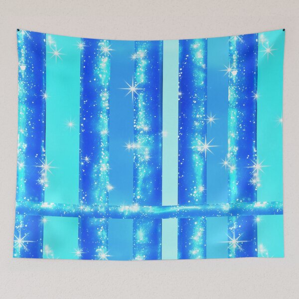 Item preview, Blue Sparkle Stripe Pattern designed and sold by bubblegoth.