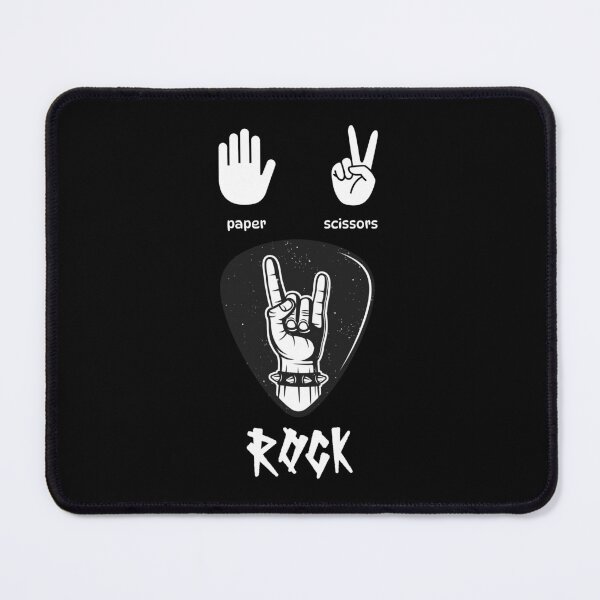 Item preview, Rock Paper Scissors Rock Guitar Pick | Funny Rock Music Meme designed and sold by CyrilloArt.