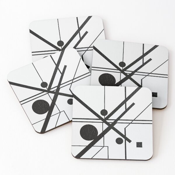 Item preview, Minimalist Black and White Geometric Art designed and sold by RidaSalArt.