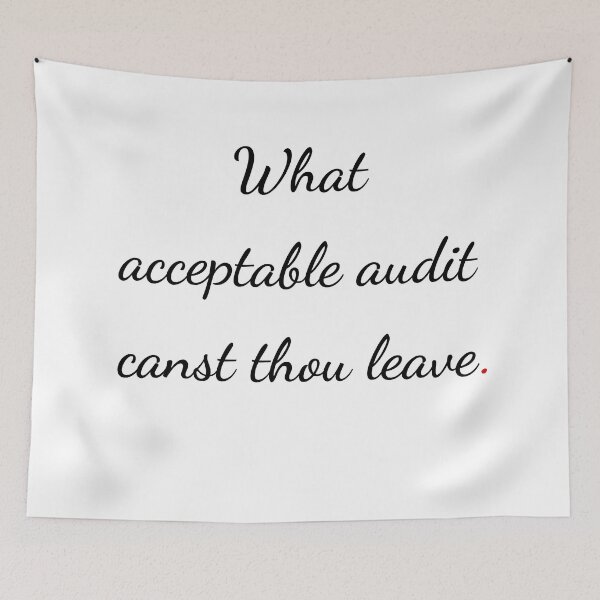 Item preview, "What acceptable audit canst thou leave" - handwriting black designed and sold by ariksworld.