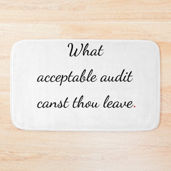 Item preview, "What acceptable audit canst thou leave" - handwriting black designed and sold by ariksworld.
