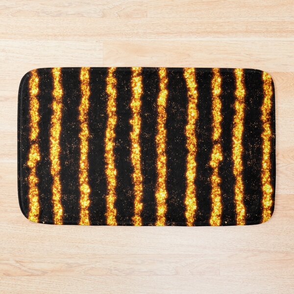 Item preview, Black Gold Glitter Stripes designed and sold by bubblegoth.