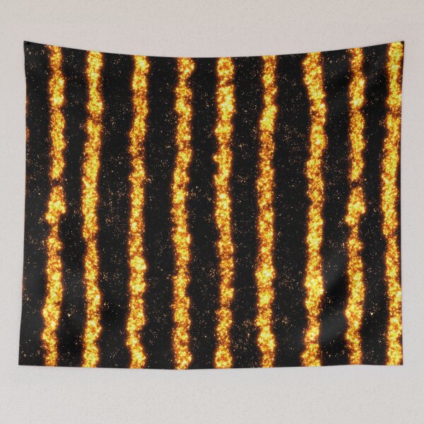 Item preview, Black Gold Glitter Stripes designed and sold by bubblegoth.