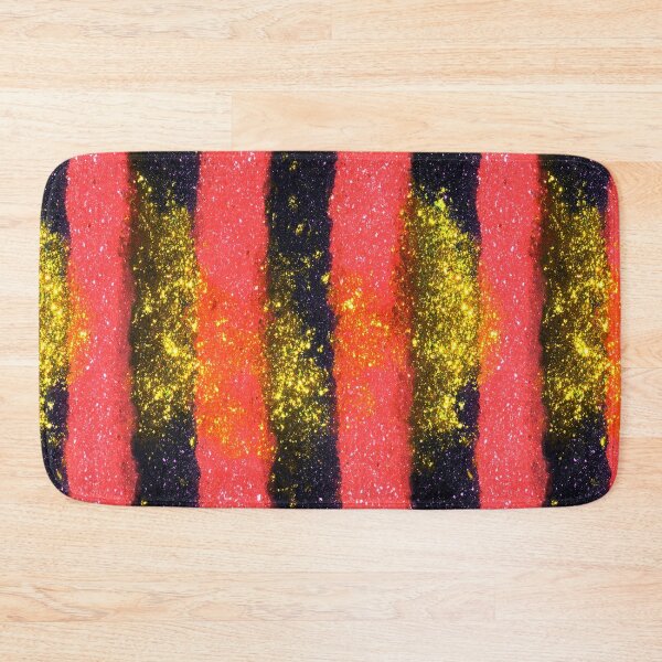 Item preview, Pink Gold Glitter Vertical Stripes designed and sold by bubblegoth.